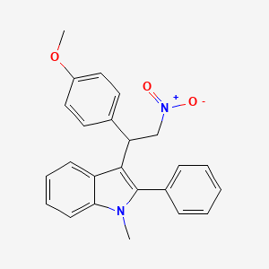 3-[1-(4-methoxyphenyl)-2-nitroethyl]-1-methyl-2-phenyl-1H-indole