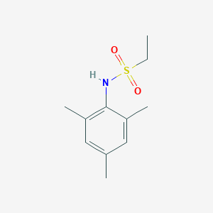 molecular formula C11H17NO2S B258438 N-mesitylethanesulfonamide 