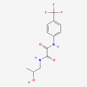 molecular formula C12H13F3N2O3 B2584421 N1-(2-hydroxypropyl)-N2-(4-(trifluoromethyl)phenyl)oxalamide CAS No. 920231-83-0