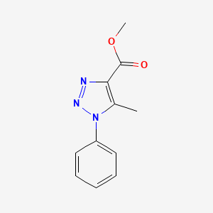 molecular formula C11H11N3O2 B2584427 methyl 5-methyl-1-phenyl-1H-1,2,3-triazole-4-carboxylate CAS No. 68870-52-0