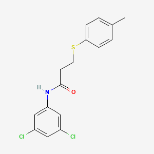 molecular formula C16H15Cl2NOS B2584573 N-(3,5-dichlorophenyl)-3-(p-tolylthio)propanamide CAS No. 898438-45-4
