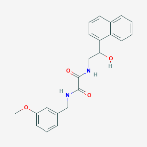 molecular formula C22H22N2O4 B2584608 N1-(2-hydroxy-2-(naphthalen-1-yl)ethyl)-N2-(3-methoxybenzyl)oxalamide CAS No. 1351601-72-3