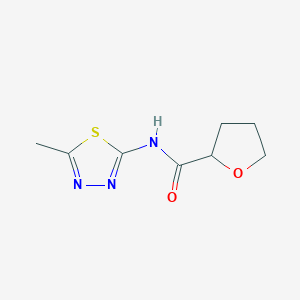molecular formula C8H11N3O2S B258461 N-(5-methyl-1,3,4-thiadiazol-2-yl)oxolane-2-carboxamide 