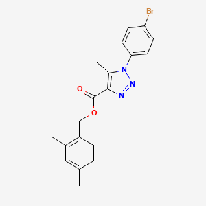 molecular formula C19H18BrN3O2 B2584620 (2,4-dimethylphenyl)methyl 1-(4-bromophenyl)-5-methyl-1H-1,2,3-triazole-4-carboxylate CAS No. 946213-56-5