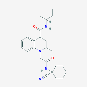 molecular formula C24H34N4O2 B2584637 N-(butan-2-yl)-1-{[(1-cyanocyclohexyl)carbamoyl]methyl}-2-methyl-1,2,3,4-tetrahydroquinoline-4-carboxamide CAS No. 1252156-64-1