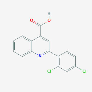 molecular formula C16H9Cl2NO2 B2584638 2-(2,4-Dichlorophenyl)quinoline-4-carboxylic acid CAS No. 174636-93-2
