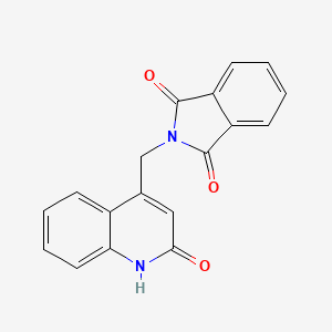 B2584781 2-[(2-oxo-1,2-dihydroquinolin-4-yl)methyl]-2,3-dihydro-1H-isoindole-1,3-dione CAS No. 1459834-28-6