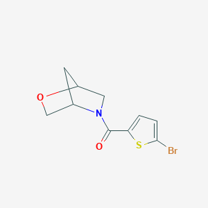 molecular formula C10H10BrNO2S B2584794 5-(5-Bromothiophene-2-carbonyl)-2-oxa-5-azabicyclo[2.2.1]heptane CAS No. 1853229-59-0