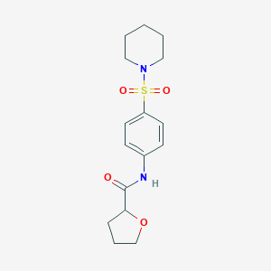 molecular formula C16H22N2O4S B258480 N-[4-(PIPERIDINE-1-SULFONYL)PHENYL]OXOLANE-2-CARBOXAMIDE 