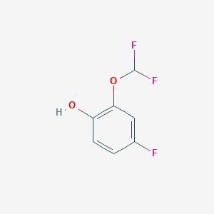 molecular formula C7H5F3O2 B2584866 2-(Difluoromethoxy)-4-fluorophenol CAS No. 1261572-13-7