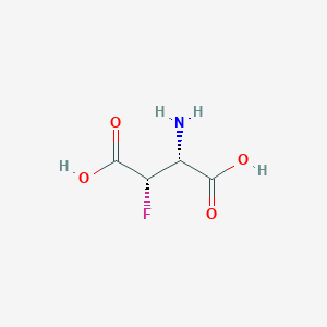 molecular formula C4H6FNO4 B025849 (2R,3S)-2-Amino-3-fluorobutanedioic acid CAS No. 106138-31-2