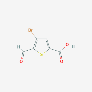 B2584901 4-Bromo-5-formylthiophene-2-carboxylic acid CAS No. 940097-96-1