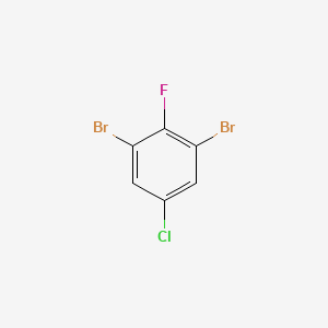 molecular formula C6H2Br2ClF B2584966 1,3-DIBROMO-5-CHLORO-2-FLUOROBENZENE CAS No. 1805525-99-8