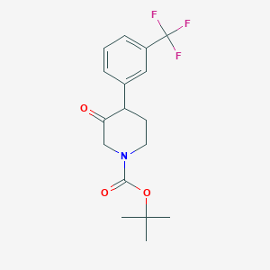 Tert-butyl 3-oxo-4-[3-(trifluoromethyl)phenyl]piperidine-1-carboxylate