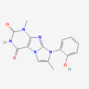 8-(2-hydroxyphenyl)-1,7-dimethyl-1H-imidazo[2,1-f]purine-2,4(3H,8H)-dione