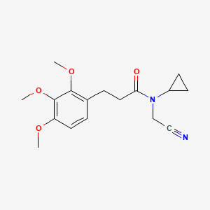 molecular formula C17H22N2O4 B2585177 N-(cyanomethyl)-N-cyclopropyl-3-(2,3,4-trimethoxyphenyl)propanamide CAS No. 1258764-35-0