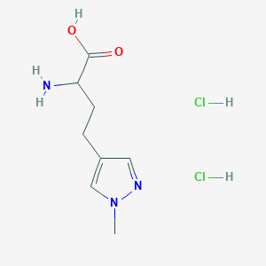 2-Amino-4-(1-methylpyrazol-4-yl)butanoic acid;dihydrochloride