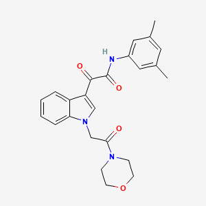 N-(3,5-dimethylphenyl)-2-(1-(2-morpholino-2-oxoethyl)-1H-indol-3-yl)-2-oxoacetamide