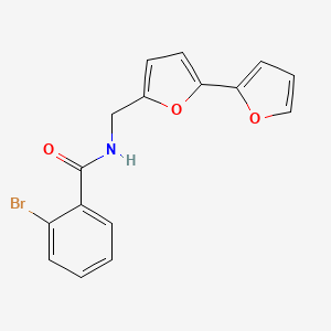 molecular formula C16H12BrNO3 B2585196 N-([2,2'-bifuran]-5-ylmethyl)-2-bromobenzamide CAS No. 2034594-38-0