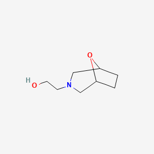 molecular formula C8H15NO2 B2585206 2-{8-oxa-3-azabicyclo[3.2.1]octan-3-yl}ethan-1-ol CAS No. 99969-71-8