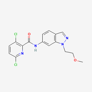 3,6-dichloro-N-[1-(2-methoxyethyl)-1H-indazol-6-yl]pyridine-2-carboxamide
