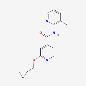 2-(cyclopropylmethoxy)-N-(3-methylpyridin-2-yl)isonicotinamide