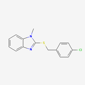 2-[(4-Chlorophenyl)methylthio]-1-methylbenzimidazole