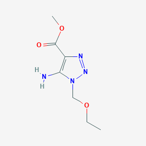 molecular formula C7H12N4O3 B2585244 Methyl 5-amino-1-(ethoxymethyl)triazole-4-carboxylate CAS No. 2248305-35-1