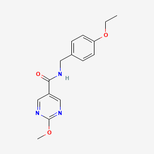 molecular formula C15H17N3O3 B2585246 N-[(4-ethoxyphenyl)methyl]-2-methoxypyrimidine-5-carboxamide CAS No. 1251566-65-0