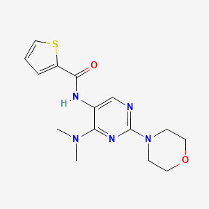 molecular formula C15H19N5O2S B2585271 N-(4-(dimethylamino)-2-morpholinopyrimidin-5-yl)thiophene-2-carboxamide CAS No. 1797326-01-2
