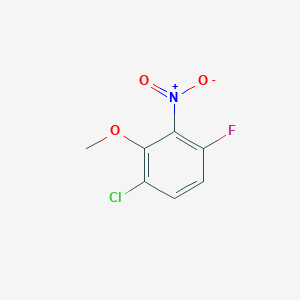molecular formula C7H5ClFNO3 B2585272 1-Chloro-4-fluoro-2-methoxy-3-nitrobenzene CAS No. 2140326-26-5
