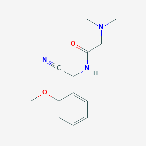 molecular formula C13H17N3O2 B2585275 N-[Cyano-(2-methoxyphenyl)methyl]-2-(dimethylamino)acetamide CAS No. 1645551-23-0
