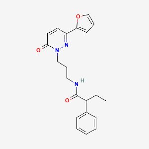 N-(3-(3-(furan-2-yl)-6-oxopyridazin-1(6H)-yl)propyl)-2-phenylbutanamide