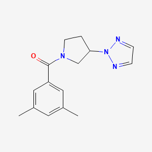 (3-(2H-1,2,3-triazol-2-yl)pyrrolidin-1-yl)(3,5-dimethylphenyl)methanone