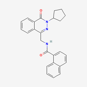 N-((3-cyclopentyl-4-oxo-3,4-dihydrophthalazin-1-yl)methyl)-1-naphthamide