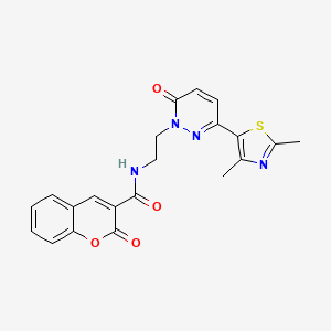 N-(2-(3-(2,4-dimethylthiazol-5-yl)-6-oxopyridazin-1(6H)-yl)ethyl)-2-oxo-2H-chromene-3-carboxamide