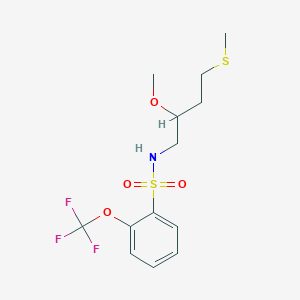 N-(2-Methoxy-4-methylsulfanylbutyl)-2-(trifluoromethoxy)benzenesulfonamide