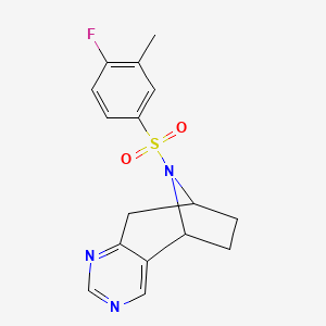 (5R,8S)-10-((4-fluoro-3-methylphenyl)sulfonyl)-6,7,8,9-tetrahydro-5H-5,8-epiminocyclohepta[d]pyrimidine