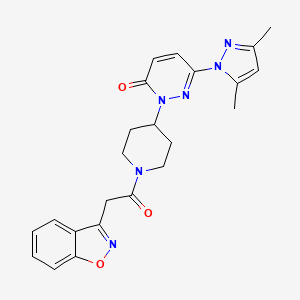 2-[1-[2-(1,2-Benzoxazol-3-yl)acetyl]piperidin-4-yl]-6-(3,5-dimethylpyrazol-1-yl)pyridazin-3-one