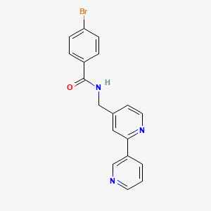 molecular formula C18H14BrN3O B2585364 N-([2,3'-bipyridin]-4-ylmethyl)-4-bromobenzamide CAS No. 2034440-56-5