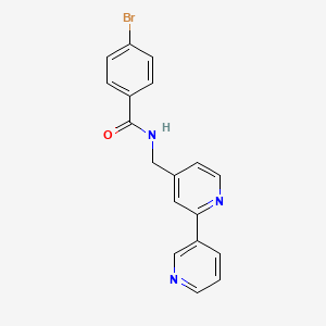N-([2,3'-bipyridin]-4-ylmethyl)-4-bromobenzamide