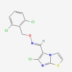 6-chloroimidazo[2,1-b][1,3]thiazole-5-carbaldehyde O-(2,6-dichlorobenzyl)oxime