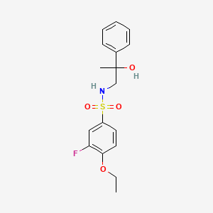 molecular formula C17H20FNO4S B2585428 4-ethoxy-3-fluoro-N-(2-hydroxy-2-phenylpropyl)benzenesulfonamide CAS No. 1351621-81-2