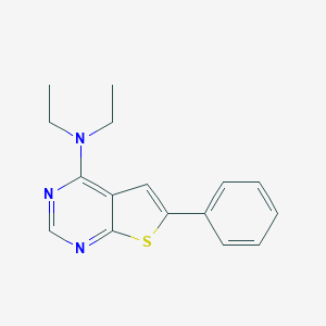 molecular formula C16H17N3S B258543 N,N-diethyl-6-phenylthieno[2,3-d]pyrimidin-4-amine 