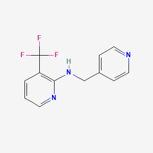 molecular formula C12H10F3N3 B2585433 N-(pyridin-4-ylmethyl)-3-(trifluoromethyl)pyridin-2-amine CAS No. 1039998-26-9