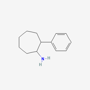 molecular formula C13H19N B2585496 2-Phenylcycloheptan-1-amine CAS No. 734493-12-0