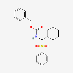 Benzyl N-[cyclohexyl(phenylsulfonyl)methyl]-carbamate