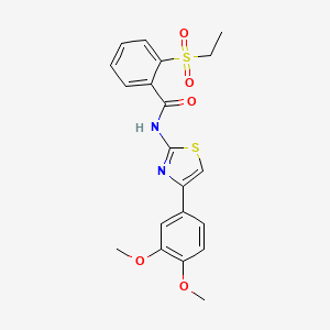 B2585529 N-(4-(3,4-dimethoxyphenyl)thiazol-2-yl)-2-(ethylsulfonyl)benzamide CAS No. 941891-17-4