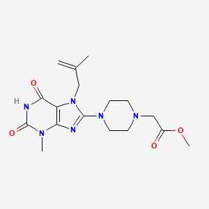 Methyl 2-[4-[3-methyl-7-(2-methylprop-2-enyl)-2,6-dioxopurin-8-yl]piperazin-1-yl]acetate