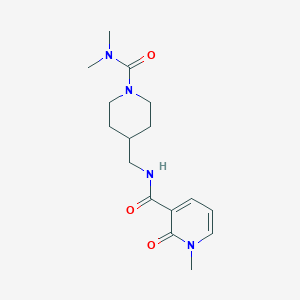 N-((1-(dimethylcarbamoyl)piperidin-4-yl)methyl)-1-methyl-2-oxo-1,2-dihydropyridine-3-carboxamide